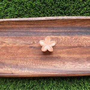 Orange cute flower mini hibiscus hair clip